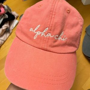 Pink alpha chi omega hat 💓